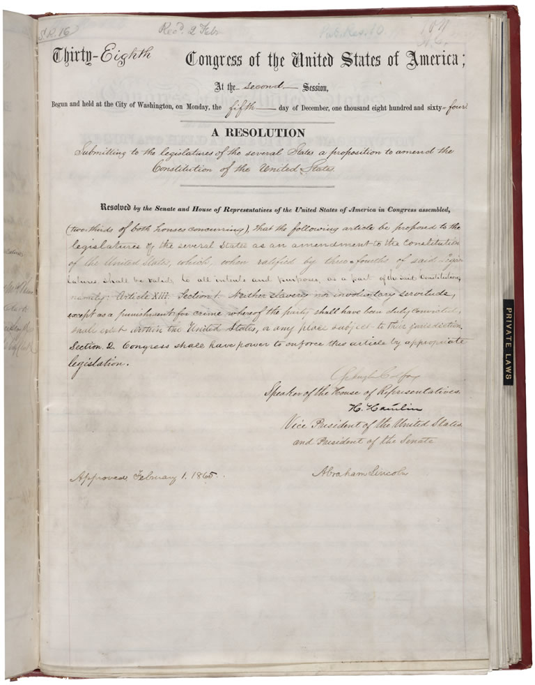 thesis of the 13th amendment