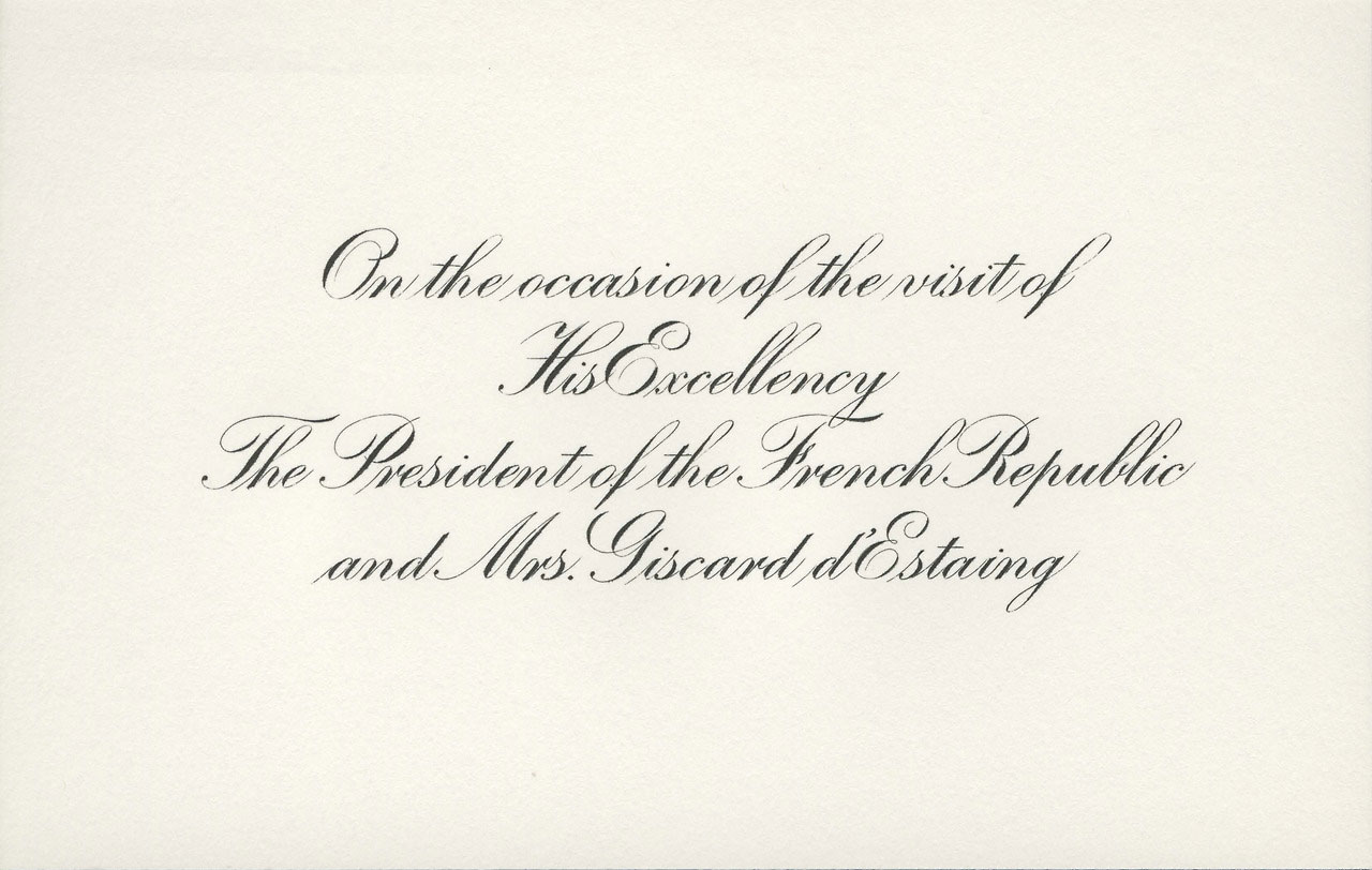 State Dinners at the White House Pieces of History
