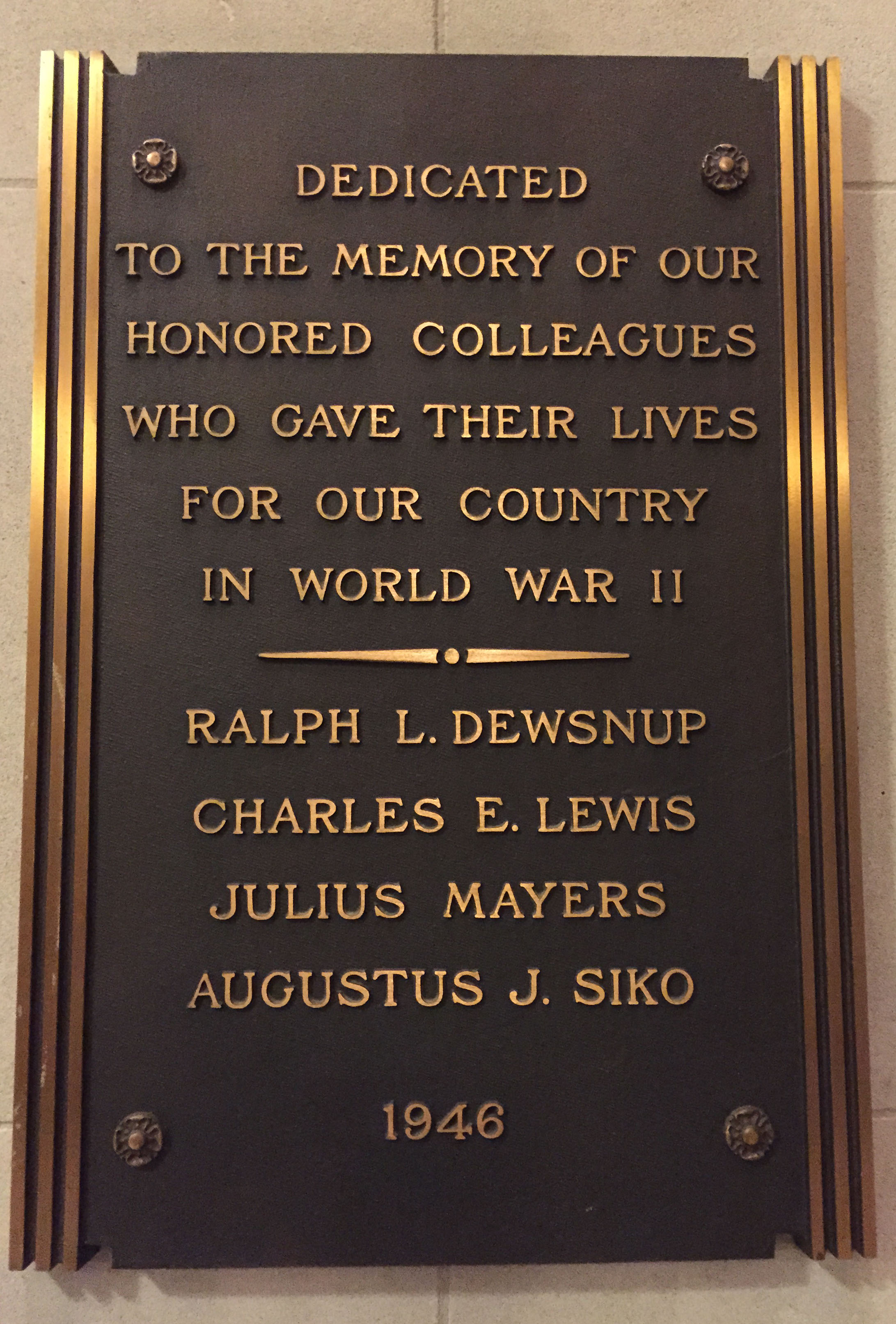 National Archives War Memorial Plaque – Pieces of History
