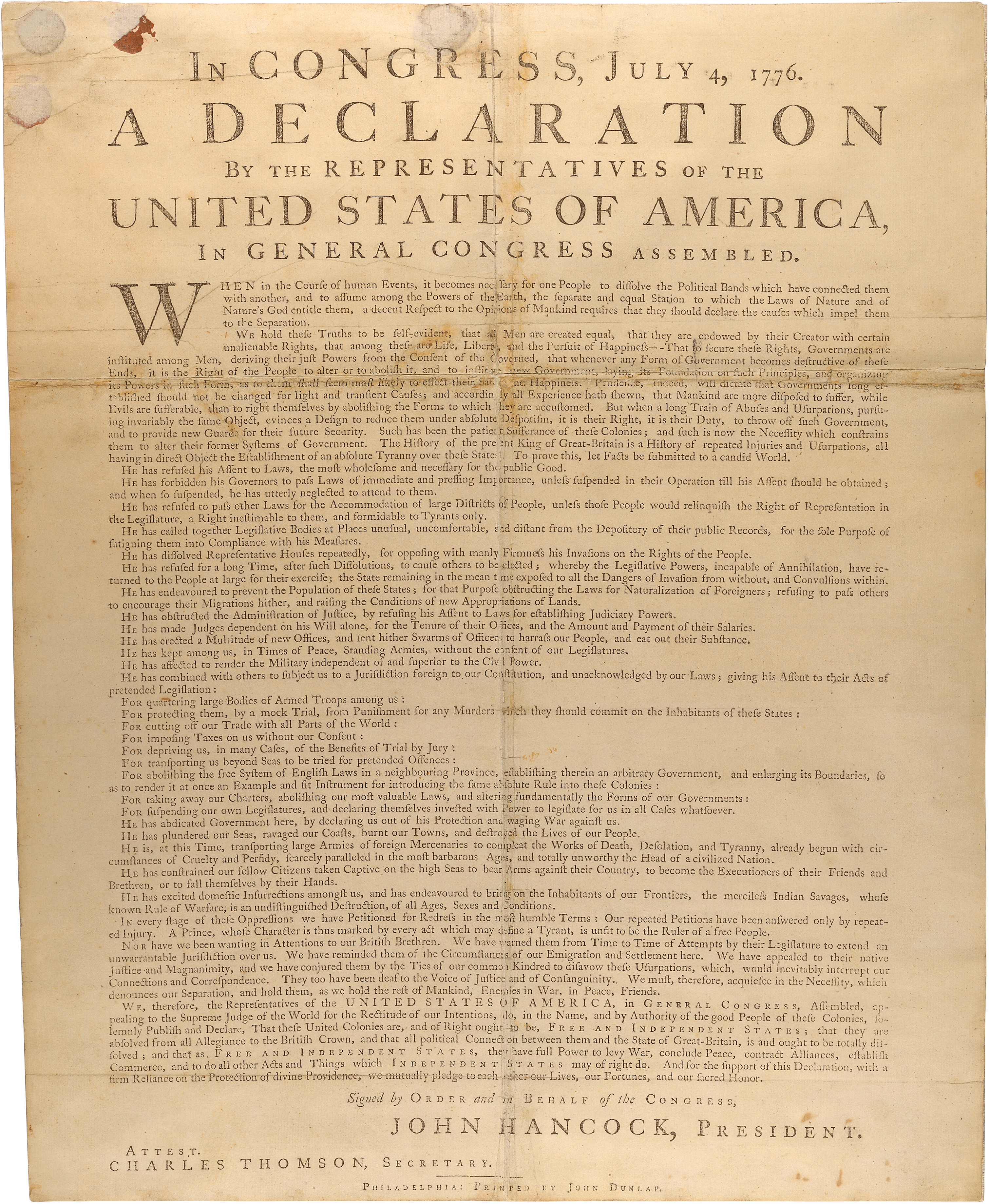 declaration of independence essay